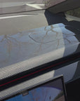 Cybertruck Top Upper Dashboard Overlay - Real Dry Molded Carbon Fiber