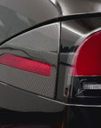 2023+ | Model S Charging Port Overlay (1 Pair) - Real Dry Molded Carbon Fiber