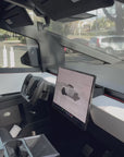 Cybertruck Yoke Steering Wheel - TESLA Factory Original Core, Reshaped & Resurfaced in Real Molded Carbon Fiber