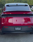 2026+ | Model Y Juniper Refreshed Tailgate Applique - Real Dry Molded Carbon Fiber