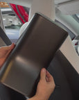 Model 3 & Y Backseat Center Console Base Overlay - Real Molded Carbon Fiber
