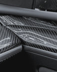 Model 3 & Y Extended Front Door Panel Overlays (Version 2.0) - Real Dry Molded Carbon Fiber