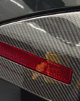 2023+ | Model S Charging Port Overlay (1 Pair) - Real Dry Molded Carbon Fiber