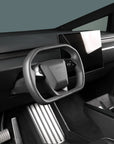 Cybertruck Dashboard Covers ABS Plastic (2 Pieces) - Hydro Carbon Fiber Coated - Matte