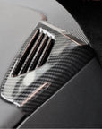 Model X Dash Side Vent Caps - Hydro Carbon Fiber Coated