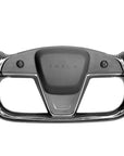 2021+ | Model S & X "Honking Airbag" Yoke Heated Steering Wheel Upgrade - Real Molded Carbon Fiber