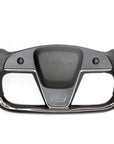 2021+ | Model S & X "Honking Airbag" Yoke Heated Steering Wheel Upgrade - Real Molded Carbon Fiber