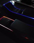 2017 - 2023 | Model 3 & Y Center Console RGB Fiberoptic LED Lighting Kit - (Fits Gen. 1 & 2)