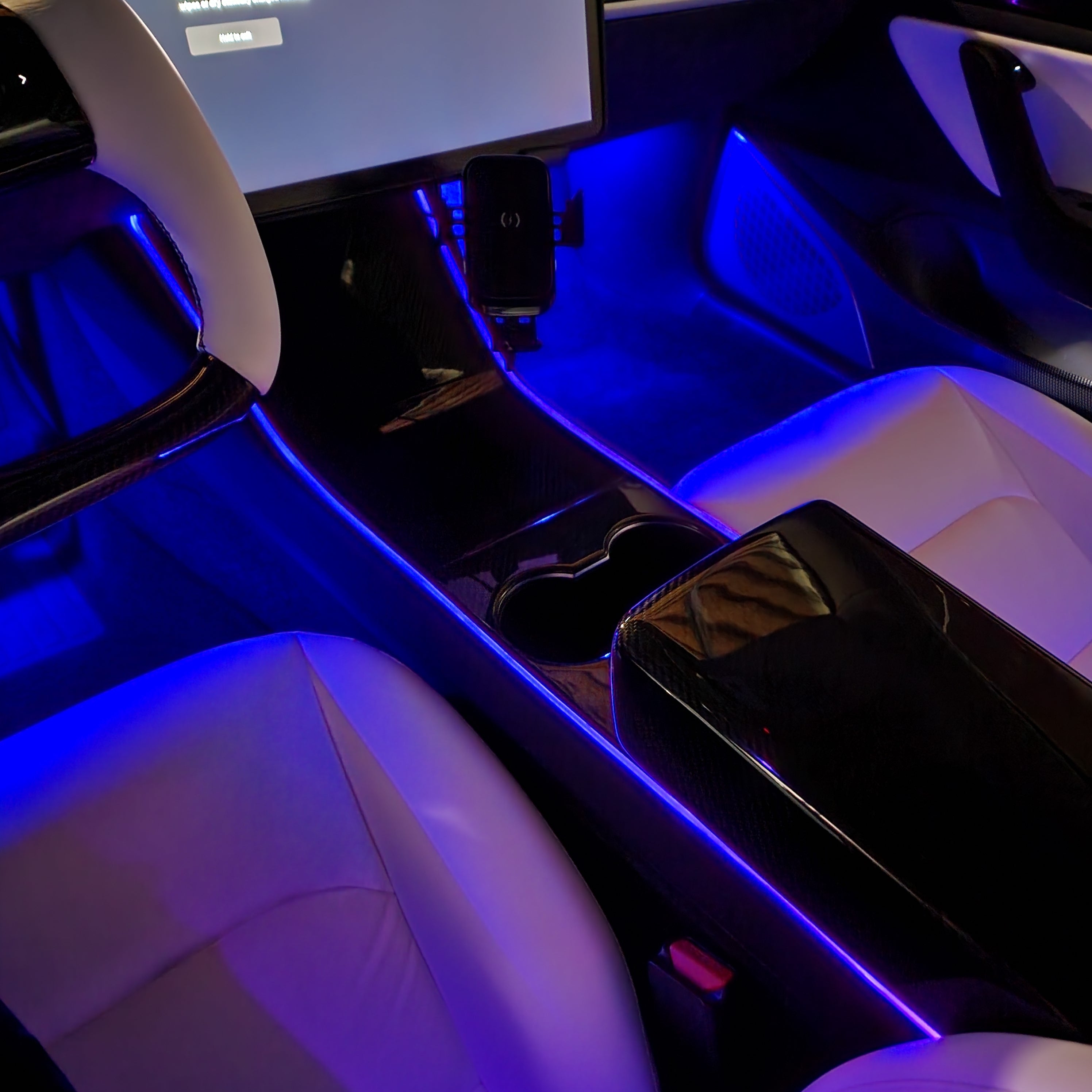Kit de iluminación ambiental para consola central para automóvil para Tesla  Model 3 & Y 2021-2022