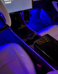 2017 - 2023 | Model 3 & Y Center Console RGB Fiberoptic LED Lighting Kit - (Fits Gen. 1 & 2)