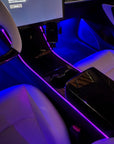 2017 - 2023 | Model 3 & Y Center Console RGB Fiberoptic LED Lighting Kit - (Fits Gen. 1 & 2)