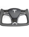 Model 3 & Y Yoke Style Steering Wheel - Alcantara or Leather Handles - Imported