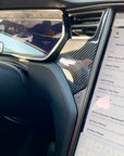 2012-2021 | Model S & X Dashboard & Center Console Upgrade Kit (7 Pieces) - Hydro Carbon Fiber Coated