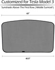 2017-2020 | Model 3 Sunroof Sunshade Screen (Free Ground U.S. Shipping)