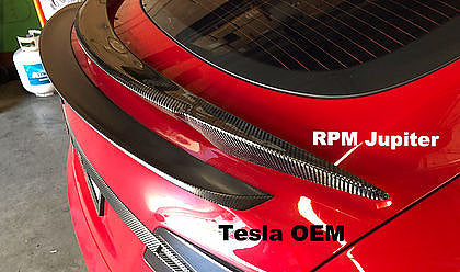 Model S Jupiter Spoiler - Real Molded Carbon Fiber