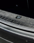 Model X Trunk Sill Plate Wraps - Vinyl Carbon Fiber (3 Piece Kit)