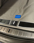 Model X Trunk Sill Plate Wraps - Vinyl Carbon Fiber (3 Piece Kit)