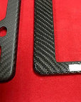 Personalized License Plate Frame - Real Molded Carbon Fiber