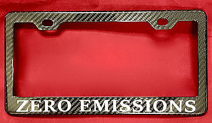 Personalized License Plate Frame - Real Molded Carbon Fiber