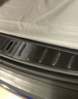 Model X Trunk Sill Plate Wraps - Vinyl Carbon Fiber (3 Piece Kit)