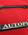 Personalized License Plate Frame - Real Molded Carbon Fiber