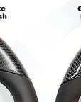 2012-2021 Model S & X Steering Wheel - Real Molded Carbon Fiber Matte Finish