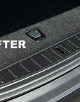 Model X Trunk Sill Plate Wraps - Vinyl Carbon Fiber (3 Piece Kit)