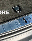 Model X Trunk Sill Plate Wraps - Vinyl Carbon Fiber (3 Piece Kit)
