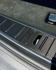 Model X Trunk Sill Plate Wraps - Vinyl Carbon Fiber (3 Piece Kit)