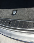 Model X Trunk Sill Plate Wraps - Vinyl Carbon Fiber (3 Piece Kit)