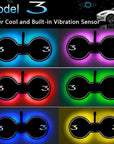 Model 3 Dual Cupholder 7-Color LED Pad