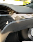 2012-2021 | Model S & X Dashboard & Center Console Upgrade Kit (7 Pieces) - Hydro Carbon Fiber Coated