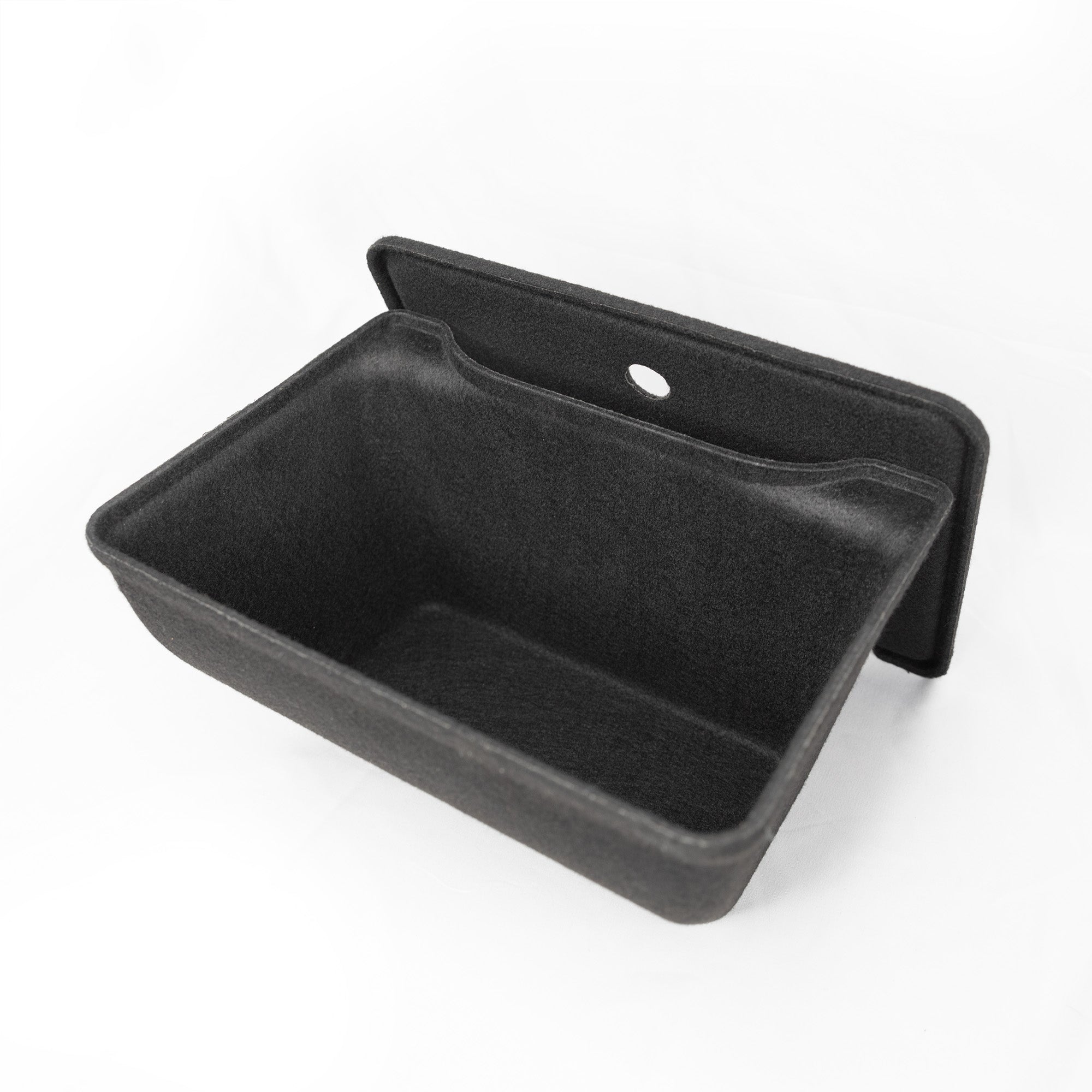 2020-2025 | Model Y Back Seat Storage Box with Lid - Fully Flocked
