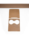 Model 3 & Y Center Console Overlays - Flat Open-Pore Wood (Gen. 2) - Version 3