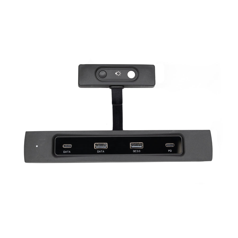 Model 3 & Y Center Console USB HUB Adapter with Interior LED Light