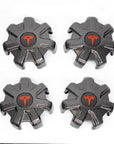 2020-2025 | Model Y 19" Gemini Wheel Center Hub Caps (Set of 4) - Hydro Carbon Fiber Coated