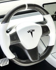 Model 3 & Y - Standard Steering wheel - Real Molded Carbon Fiber