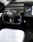 Model 3 & Y Yoke Style Steering Wheel - Full Carbon Fiber - Non Heated Only