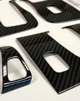 Model 3 & Y Window & Door Switch (10 Piece Kit) - Real Molded Carbon Fiber