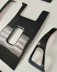 Model 3 & Y Window & Door Switch (10 Piece Kit) - Real Molded Carbon Fiber