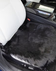 Faux Sheepskin Front Seat Covers - Black (1 Pair)