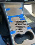 Model 3 & Y Center Console Overlays (Gen. 1) - Real Open-Pore Wood Veneers