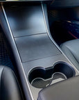 Model 3 & Y Center Console Cap ABS Plastic (Gen. 1) - Hydro Carbon Fiber Coated