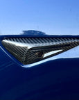 Model S3XY* Full Cover Style Turn Signal Overlays (1 Pair) - Fits Hardware 2.0 & 3.0 - Real Molded Carbon Fiber