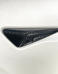 Model S3XY* Full Cover Style Turn Signal Overlays (1 Pair) - Fits Hardware 2.0 & 3.0 - Real Molded Carbon Fiber
