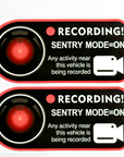 Sentry Mode Recording Window Sticker ( 1 Pair )