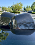 2020-2024 | Model Y Side View Mirror Overlays (1 Pair) - Real Molded Carbon Fiber