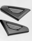 Model X Dash Side Vent Caps - Hydro Carbon Fiber Coated