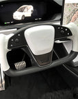 2021+ | Model S & X "Honking Airbag" Yoke Heated Steering Wheel Upgrade - Real Molded Carbon Fiber