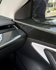 2017-2020 | Model 3 Front Door Panel Overlays (1 Pair) - Real Molded Carbon Fiber